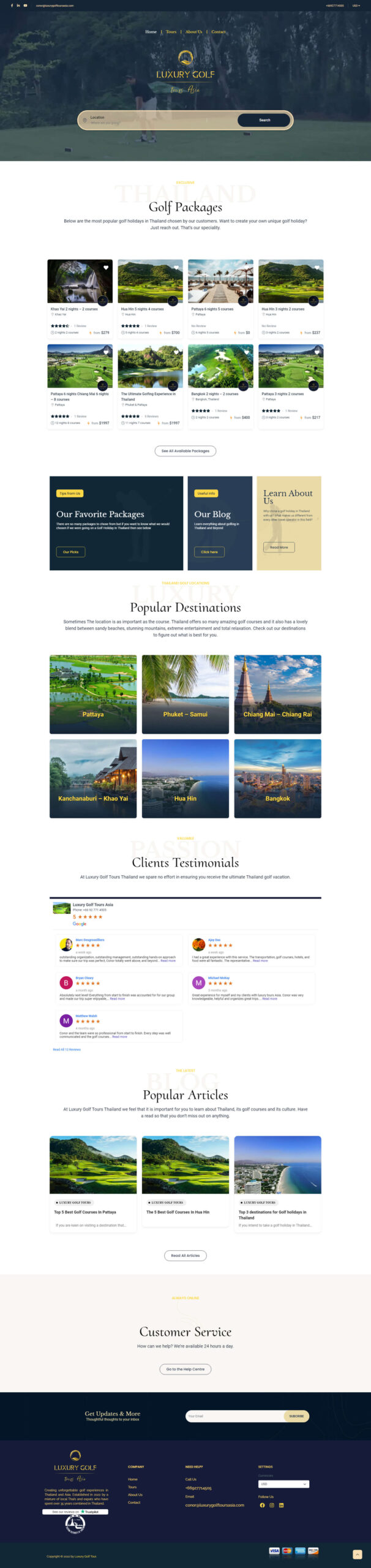 Luxury Golf Tour Asia